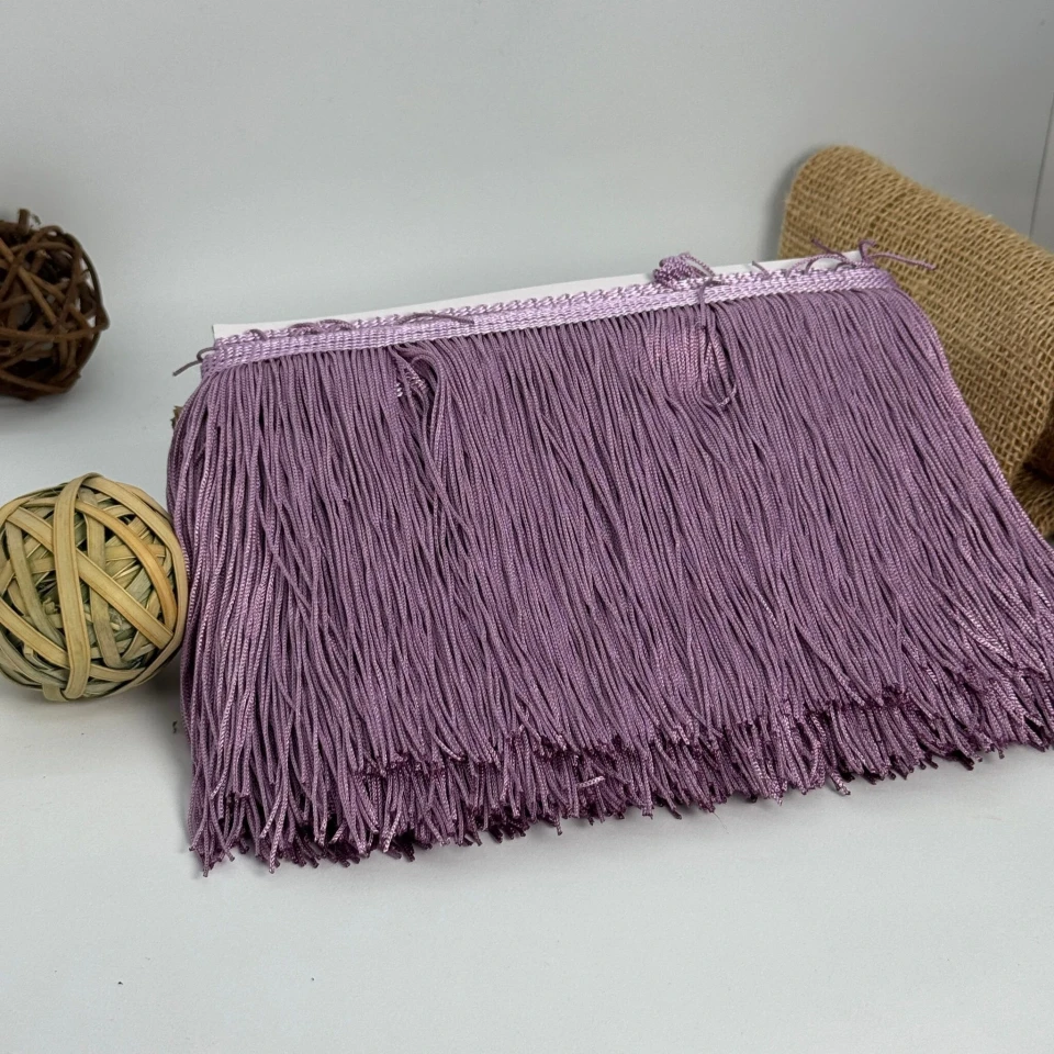 Бахрома танцевальная локшина 15 см (10 ярдов), 140 фиолетовый