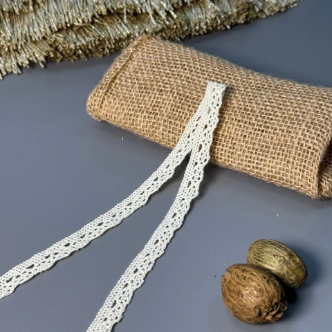 Мереживо макраме 6420 1 см.(400 ярдів/365,7 м.), молочний