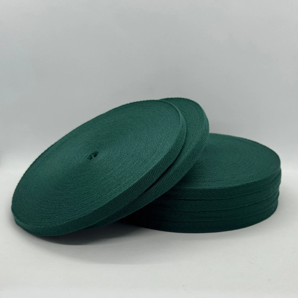 Стрічка кіпер 1 см (40) (40м.), 2165 темний зелений