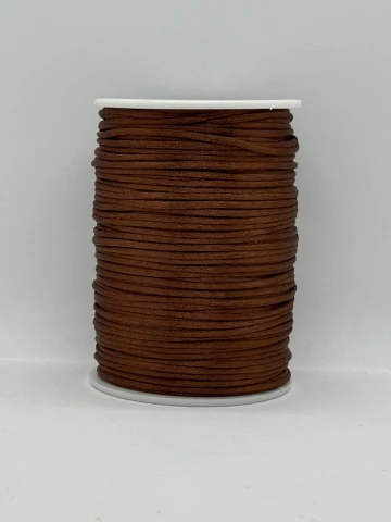 Атласная корсетная тесьма 2.3 мм (100 ярдов/91,44 м.), 6 коричневый