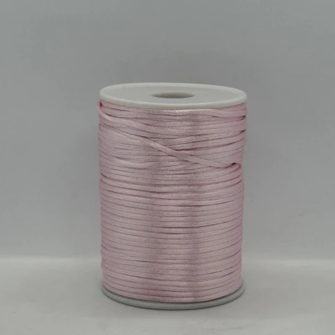 Атласная корсетная тесьма 2.3 мм (100 ярдов/91,44 м.), 78 нежно-розовый