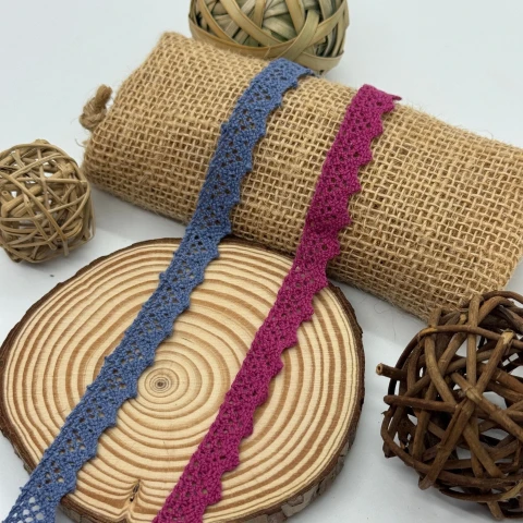 Мереживо макраме А 6258 1,5 см. (200 ярдів/182,8 м.), бордо