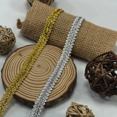 Тасьма люрекс 8845 (20 ярдів/18,28 м.), золото