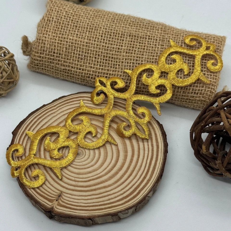 Аплікація клейова люрекс 2651 (20 шт.), золото