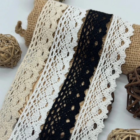 Мереживо макраме 5160 2,8 см (200 ярдів/182,8 м.) , білий