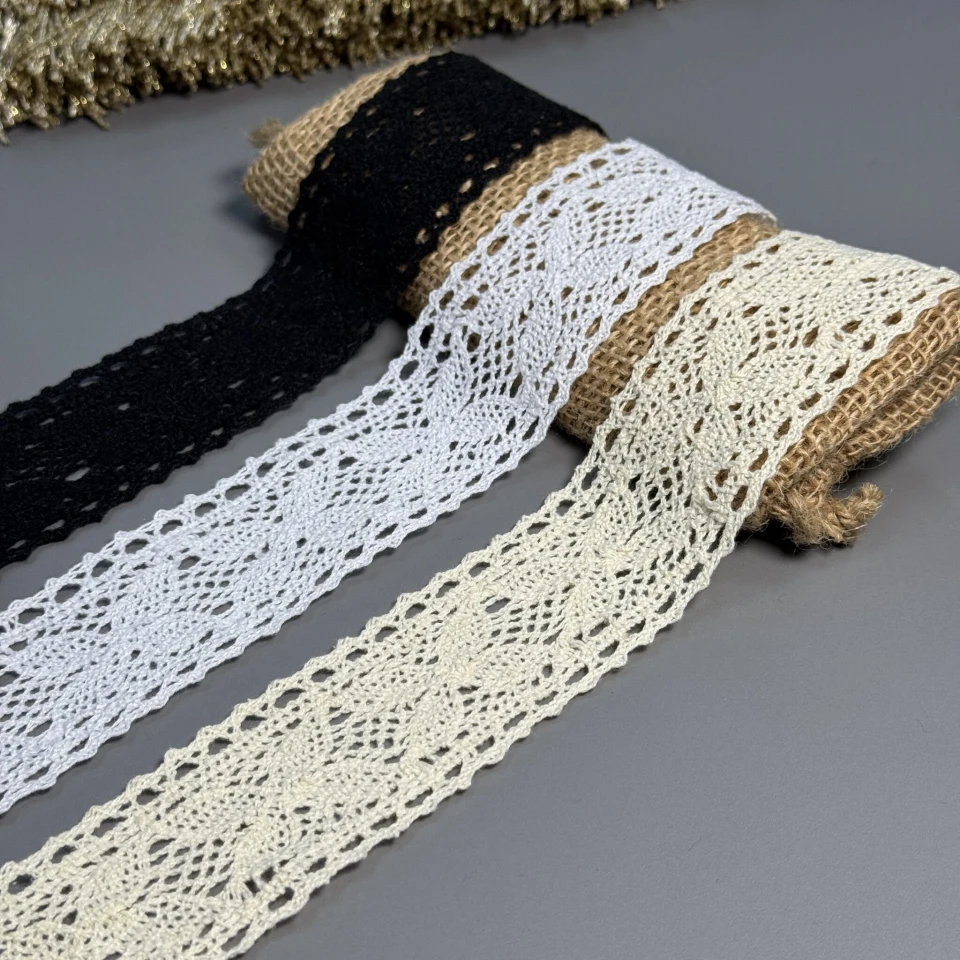 Мереживо макраме 6284 4 см (100 ярдів/91,4 м.), білий