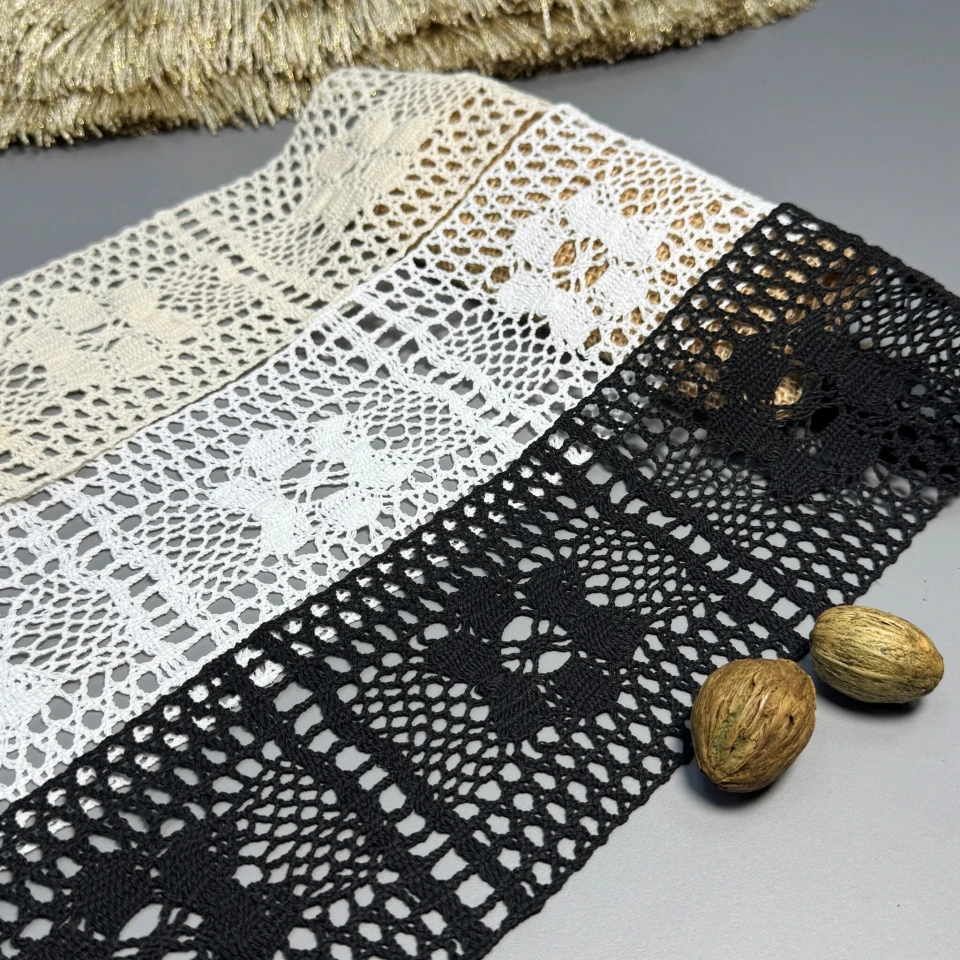 Мереживо макраме 8440 8 см (50 ярдів/45,7 м.), білий