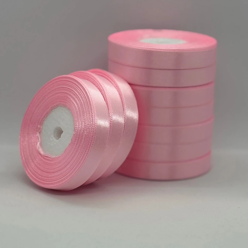 Стрічка атласна 1.2 см (10*36 ярдів), 04 французька троянда