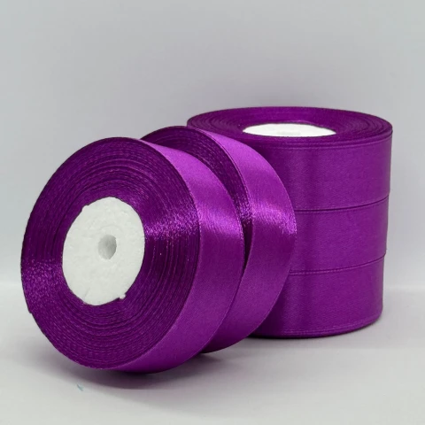 Стрічка атласна 2.5 см (5*36 ярдів), 29 ліловий