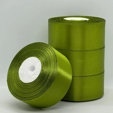Стрічка атласна 4 см (5*36 ярдів) , 108 оливковий