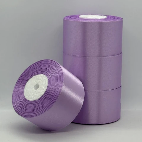 Стрічка атласна 5 см (4*36 ярдів), 45 фіолетовий