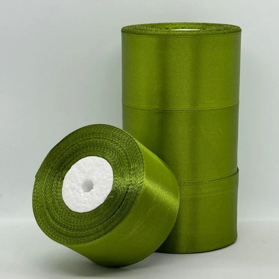 Стрічка атласна 5 см (4*36 ярдів), 108 оливковий