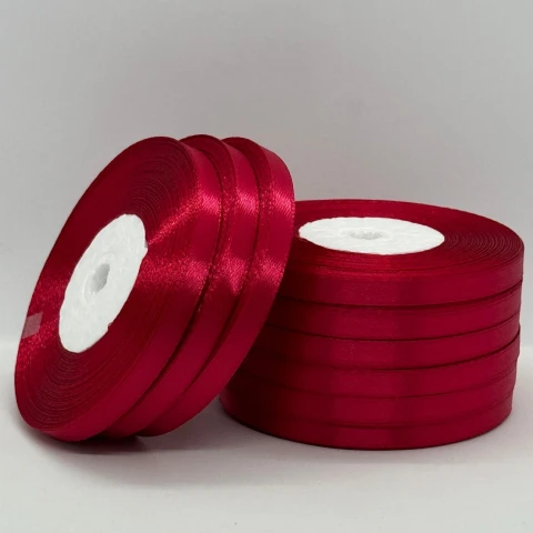 Стрічка атласна 0.6 см (10*36 ярдів), 72 світлий бордовий