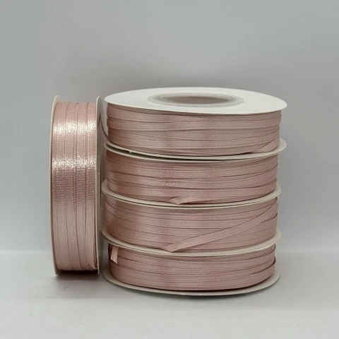 Стрічка атласна 0.3 см (5*100 ярдів), 41 бежевий