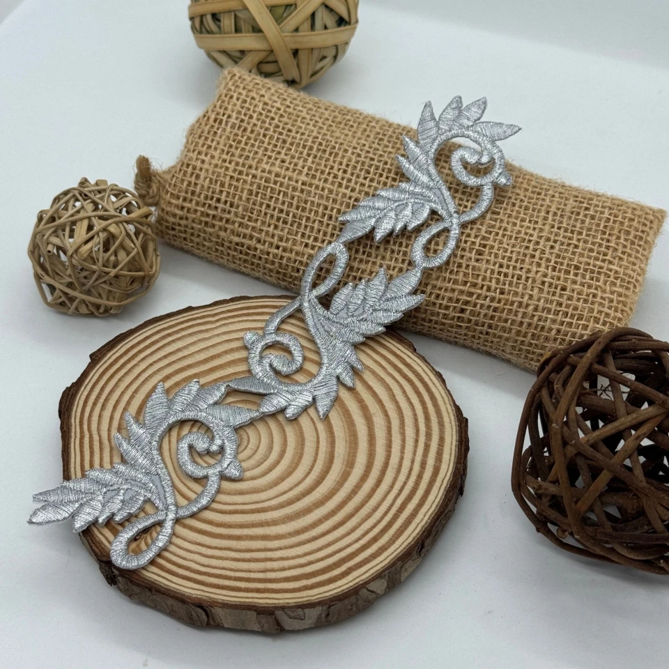 Аплікація клейова люрекс 3418 (20 шт.), срібло