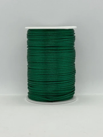 Атласная корсетная тесьма 2.3 мм (100 ярдов/91,44 м.), 50 зелёный гай