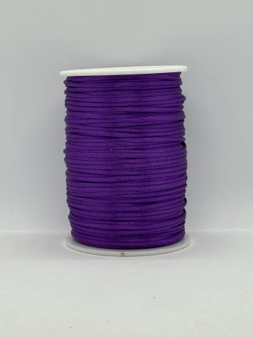 Атласная корсетная тесьма 2.3 мм (100 ярдов/91,44 м.), 70 фиолетовая ночь