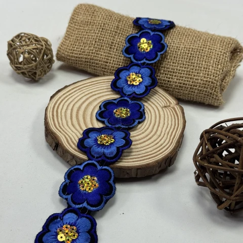 Тесьма клеевая 8188 (4.8 м), 2 синий