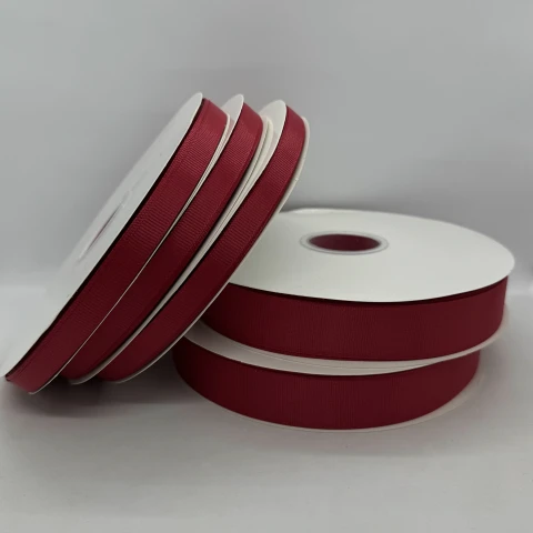 Стрічка репс 1 см (25*100 ярд/ 91 м.), 1033 вишневий