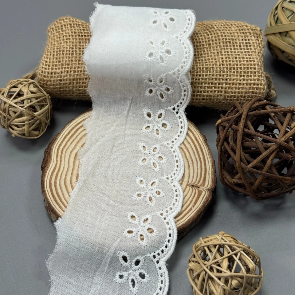 Мереживо прошва 6055 4 см(300 ярдів/274,32 м.), Білий