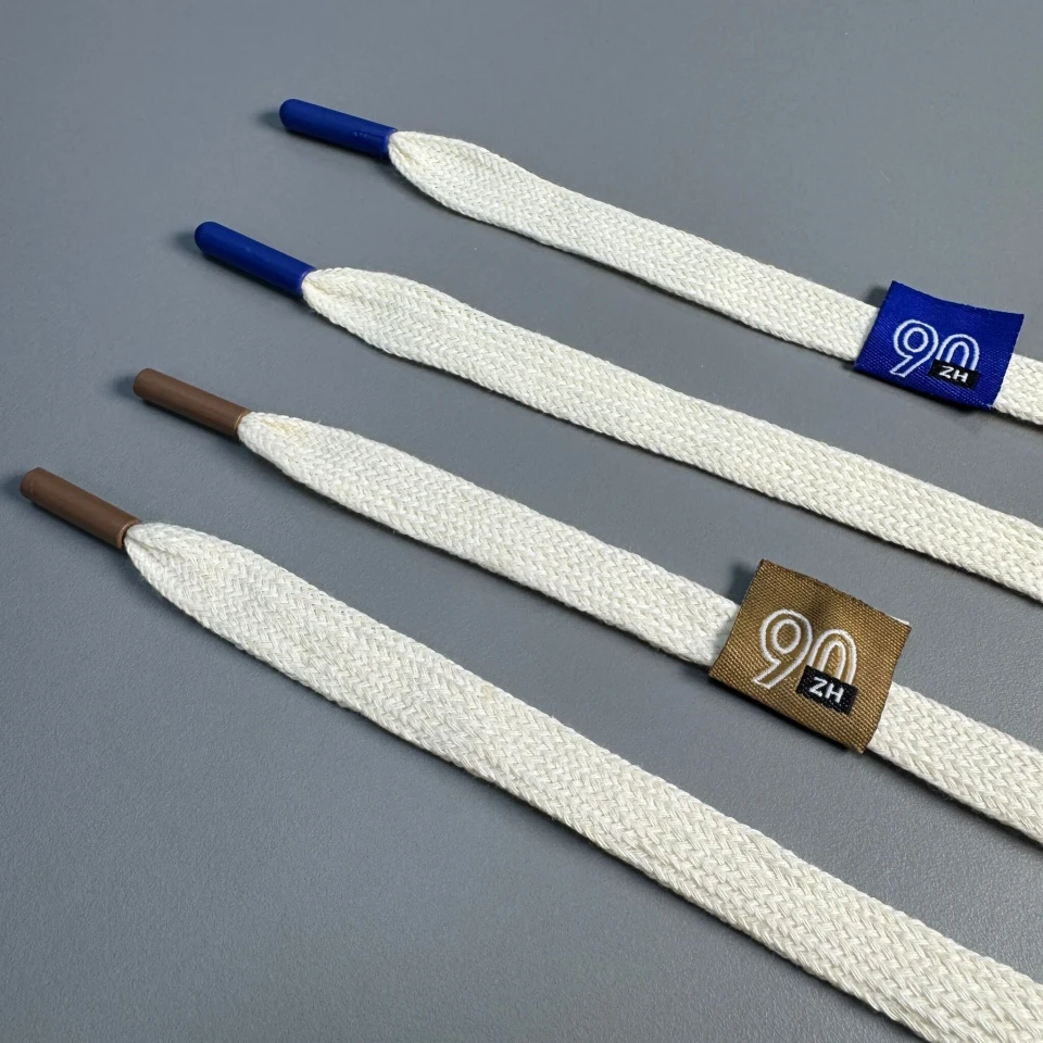 Шнурок в штани 90ZH (140 см), білий + бежевий