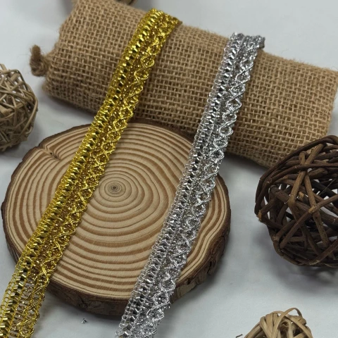 Тасьма люрекс 13-13434 (20 ярдів/18,28 м.), золото