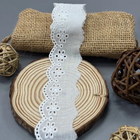 Мереживо прошва 7060 4 см.(30 ярдів/27,4 м.), Білий