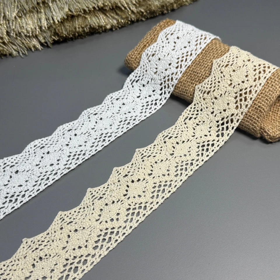 Мереживо макраме 8083 5.5 см.(50 ярдів/45,7 м.), білий