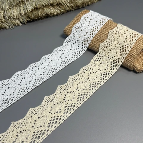 Мереживо макраме 8083 5.5 см.(50 ярдів/45,7 м.), білий
