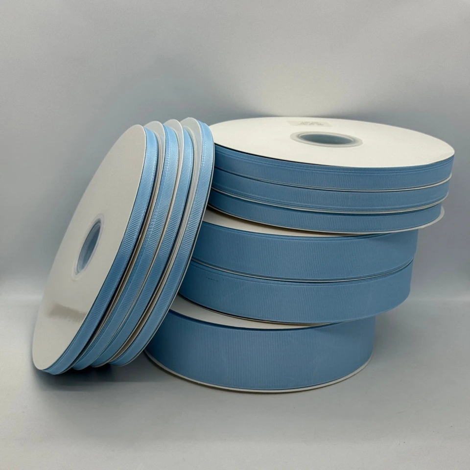 Стрічка репс 1 см (25*100 ярд/ 91 м.), 1184 блакитний