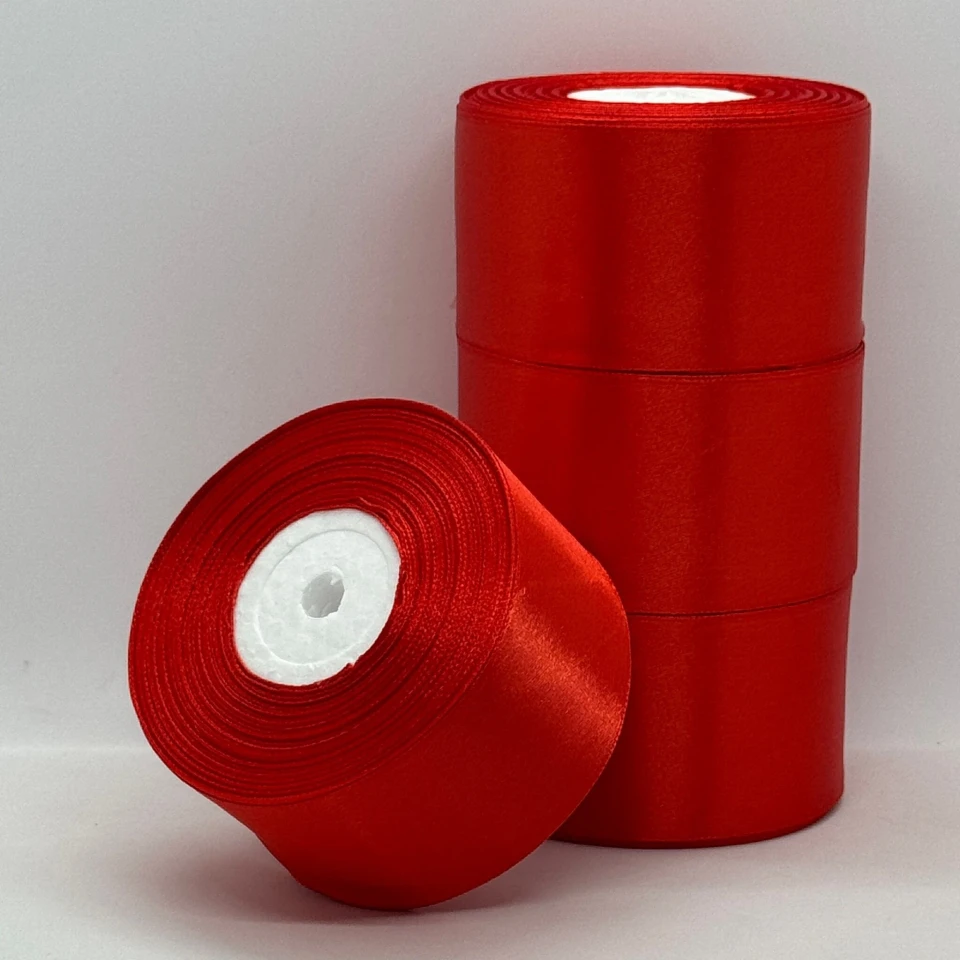 Стрічка атласна 5 см (4*36 ярдів), 26 бордовий