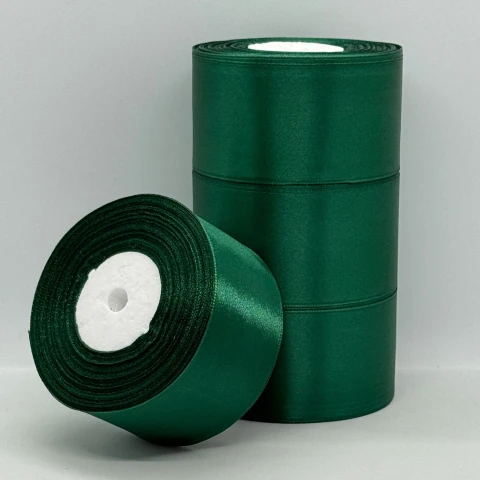 Стрічка атласна 5 см (4*36 ярдів), 56 ізумруд