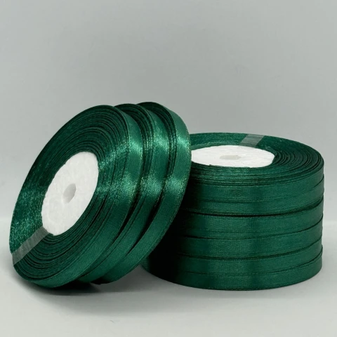 Стрічка атласна 0.6 см (10*36 ярдів), 56 ізумруд