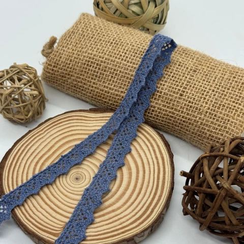 Мереживо макраме А 6258 1,5 см. (200 ярдів/182,8 м.), темно синій