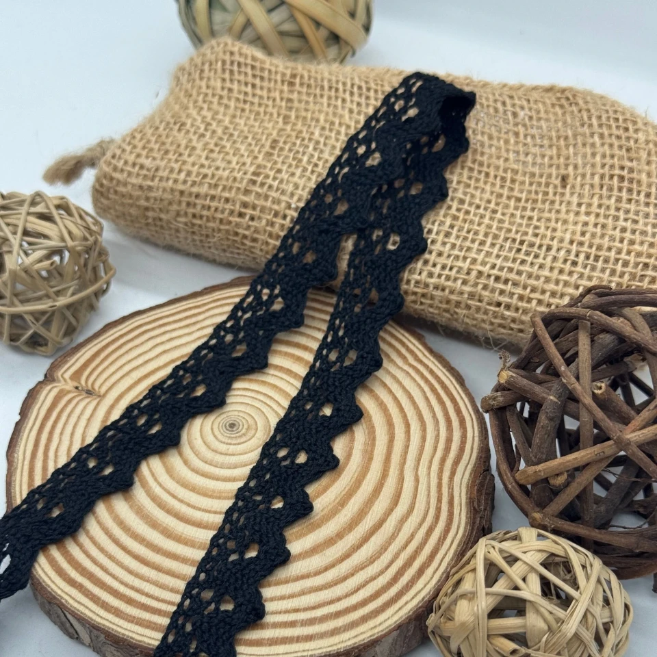 Мереживо макраме 8284 2см.(300 ярдів/274,3 м.), чорний