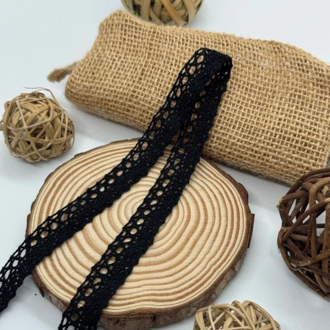 Мереживо макраме 5025 2 см.(300 ярдів/274,3 м.), чорний