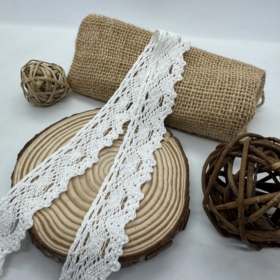 Мереживо макраме 5465 3 см.(300 ярдів/274,3 м.), молочний