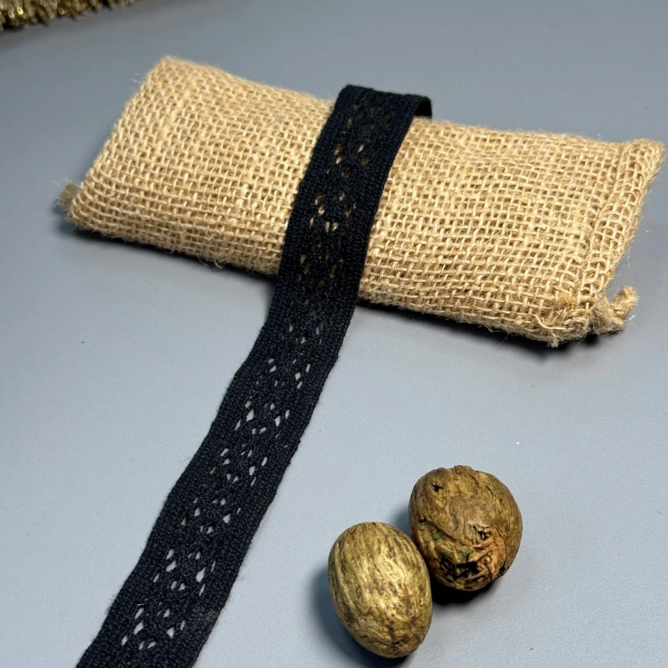 Кружево макраме А 6038 2,5 см. (100 ярдов/91,4 м.), чёрный