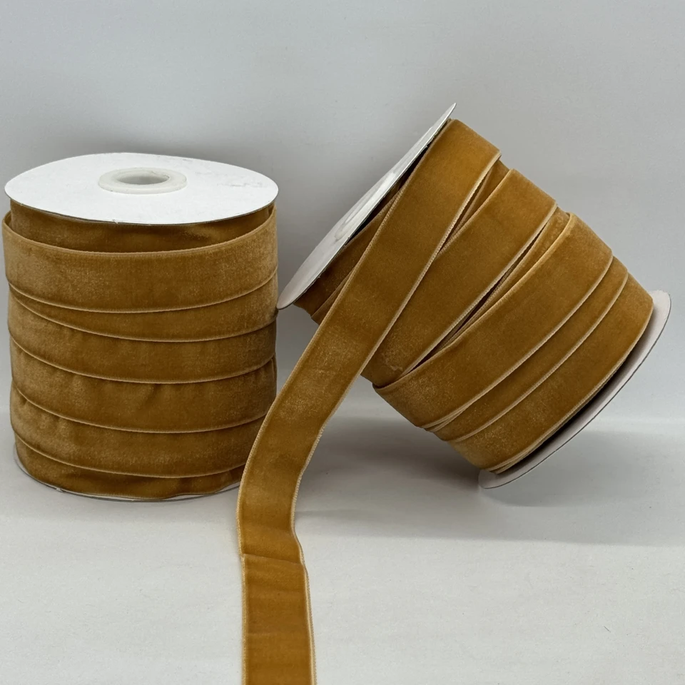 Стрічка оксамит 2 см (25 ярдів/22,75 м.), 85 бурбон