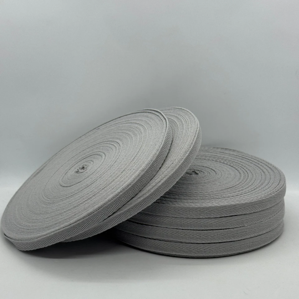 Стрічка кіпер 1 см (40) (40м.), 2188 світлий сірий