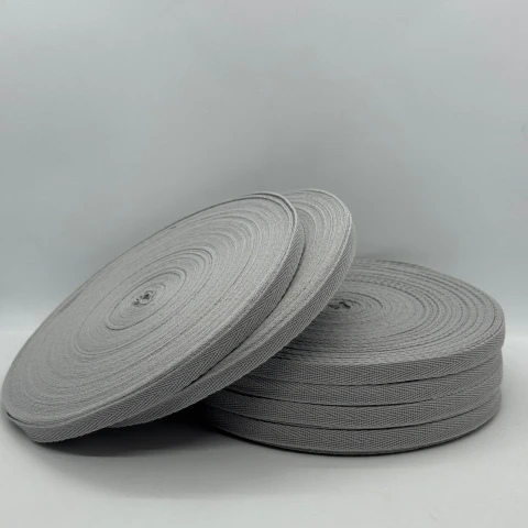 Стрічка кіпер 1 см (40) (40м.), 2188 світлий сірий