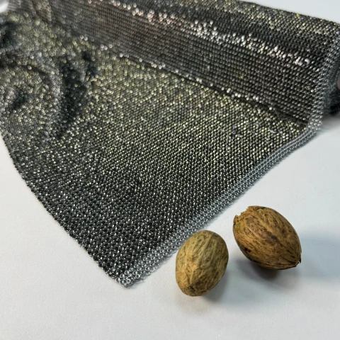 Стрази полотно пришив (36*120 см), гематит BD