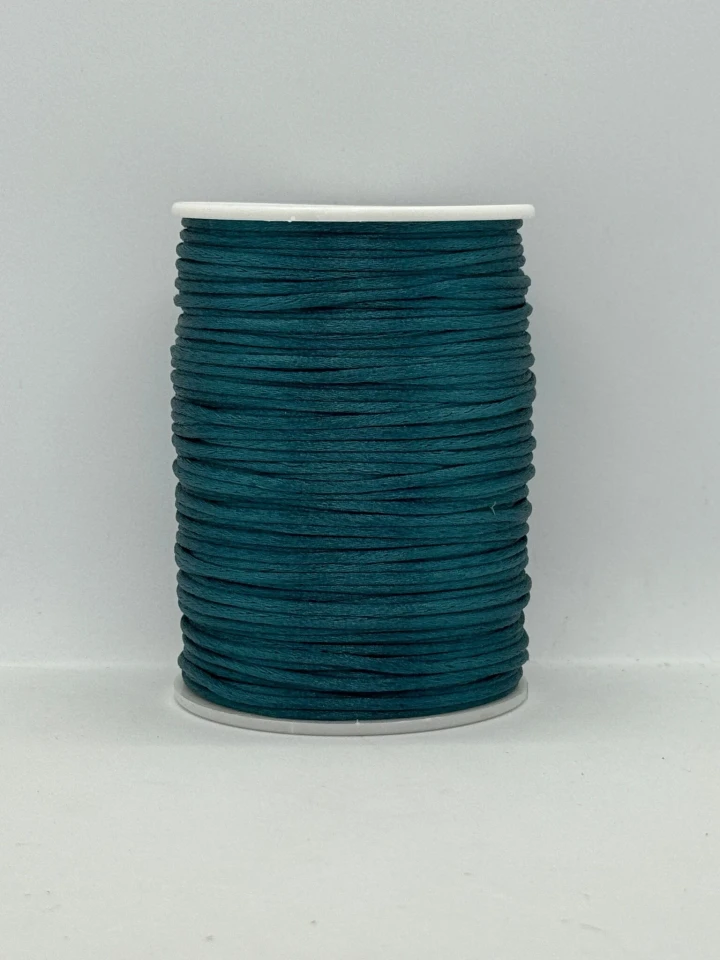 Атласная корсетная тесьма 2.3 мм (100 ярдов/91,44 м.), 122 изумруд