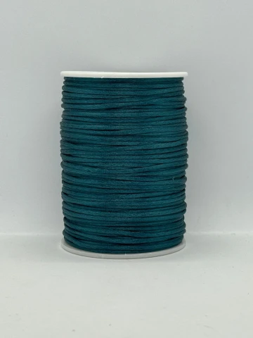 Атласная корсетная тесьма 2.3 мм (100 ярдов/91,44 м.), 122 изумруд