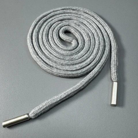 Шнурок в штани круглий (140 см), сірий меланж(3171)