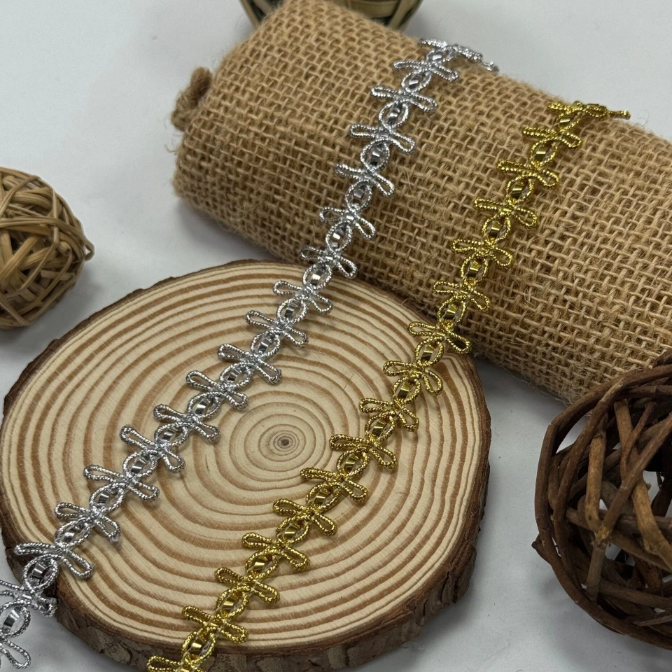 Тасьма люрекс 8233 (20 ярдів/18,28 м.), золото