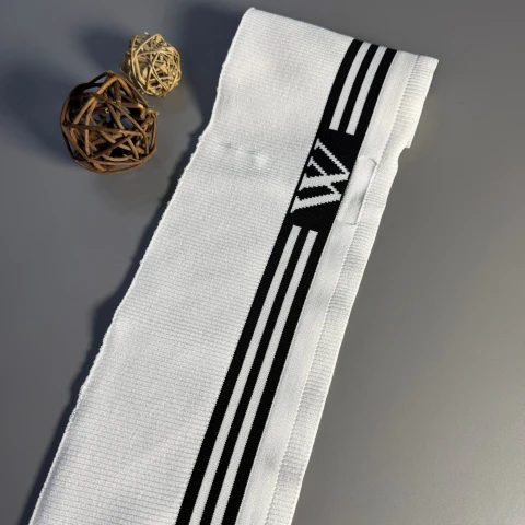 Пояс трикотажний довяз W (14 см*90 см), білий