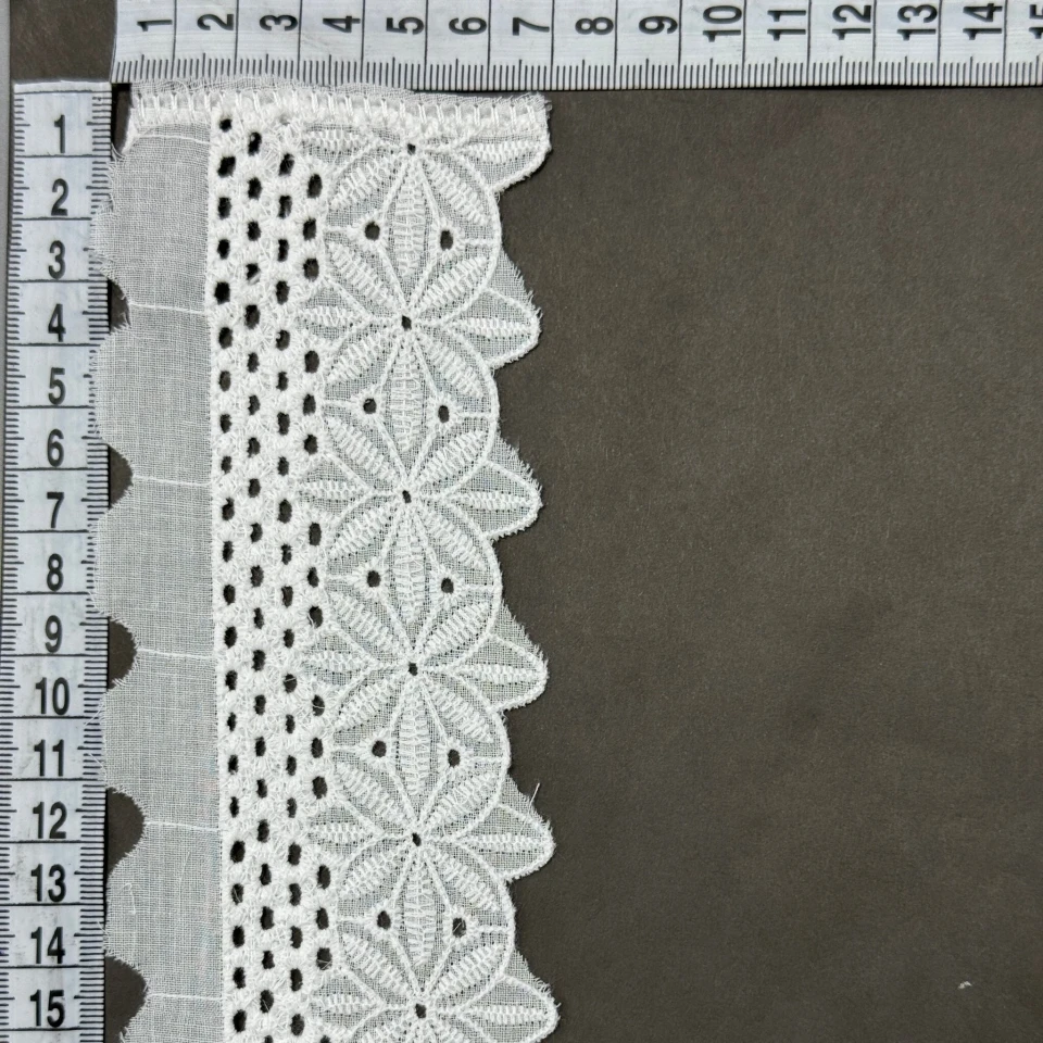 Мереживо прошва 8160 7 см.(160 ярдів/146,3 м,), білий