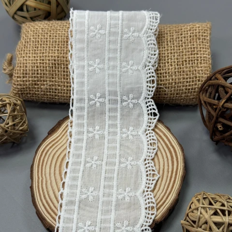 Мереживо прошва А20 7 см.(21 ярд/19,2 м.), білий