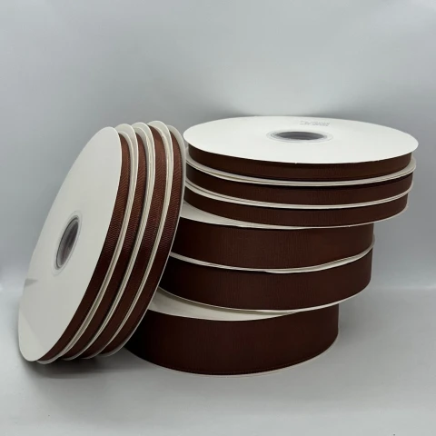 Стрічка репс 2,5 см (12*100 ярдів/91 м.), 1185 шоколад